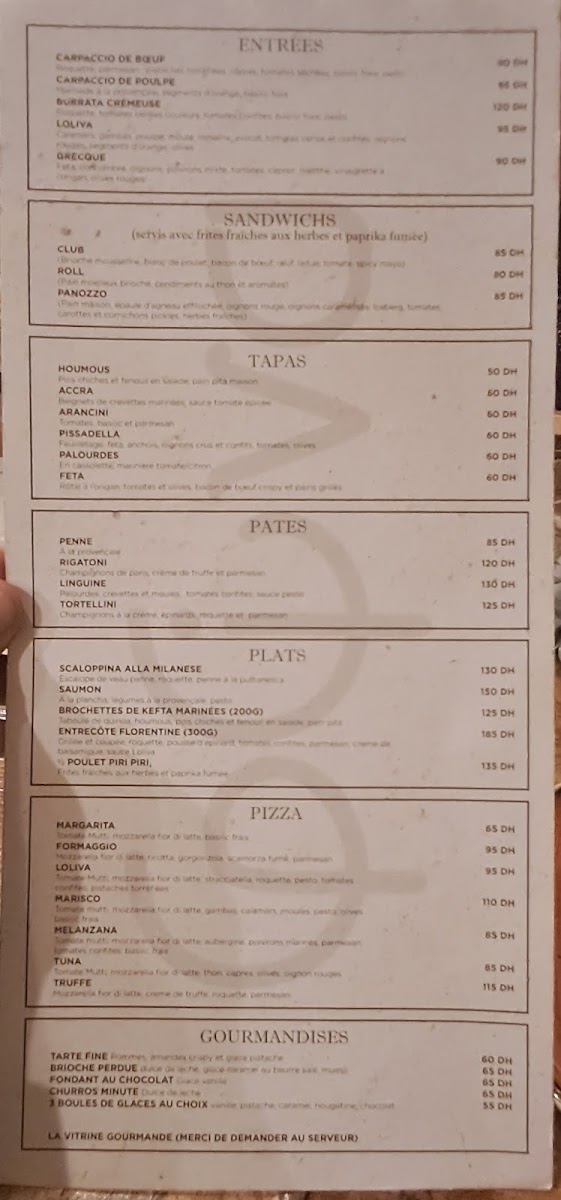 Menu Loliva-5